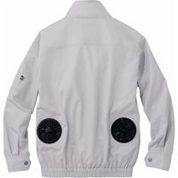 自重堂 制服百科 空調服長袖ブルゾン（服単品） シルバー LL 74080（直送品）
