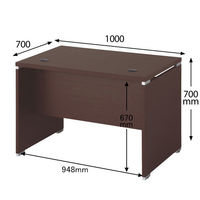 ARAN WORLD EIDOS エイドス ローカウンター 幅1000×奥行700×高さ700mm ダークブラウン 1台（2梱包）