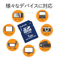 SD カード 8GB Class4 一眼レフ 写真 動画 MF-HCSD008GC4A エレコム 1個（直送品）