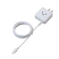 エレコム スマートフォン用AC充電器/ケーブル一体/1A/1.5m/ホワイトフェイス MPA-ACMA1510NWF 1個