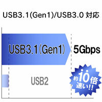 エレコム USBメモリー/USB3.1(Gen1)対応/フリップキャップ式/16GB/ブルー MF-FCU3016GBU 1個