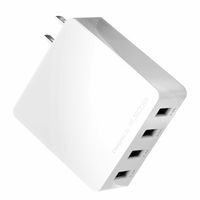 エレコム スマートフォン用AC充電器/4A出力/4ポート/ホワイト EC-AC4U001WH 1個