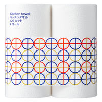 キッチンペーパー オリジナルキッチンタオル超吸収 エリエール FSC認証紙 120カット 1箱（4ロール入×12パック）大王製紙共同企画 オリジナル