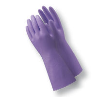 【ビニール手袋】 ショーワグローブ ビニトップ厚手 No.132 バイオレット L 1セット（3双：1双×3）