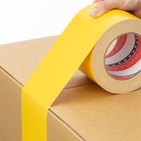 【ガムテープ】 寺岡製作所 布テープ カラーオリーブテープ 黄 幅100mm×長さ25m １巻