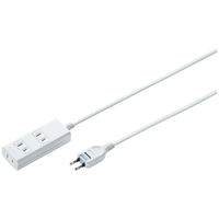 サンワサプライ マグネット付き電源タップ 2P式/3個口/1m/強力マグネット付/ホコリ防止シャッター付 TAP-AS6-2P1