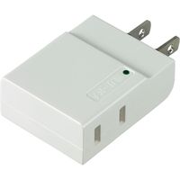 朝日電器 コンパクトタップ耐雷2個口 A-CT002SB(W) 1個