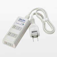 朝日電器 耐雷コード付タップ3P0.5m白 WBT-3005SBN(W) 1個