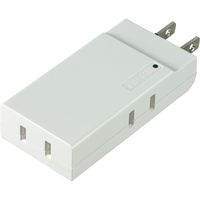 朝日電器 コンパクトタップ耐雷3個口 A-CT003SB(W) 1個