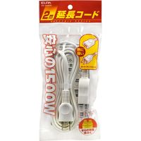 朝日電器 EDLP延長コード1M LPE-101N(W) 1個