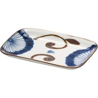 ブルーム 美濃焼 南風長角皿/リン/16.5×11×2cm（5枚入り）/日本（直送品）