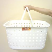 アスベル グレディーランドリーバスケットM ホワイト 4950672653980 3個（直送品）