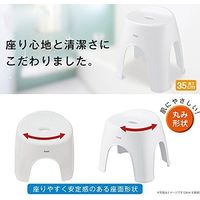 アスベル エミール風呂イス35 ホワイト 4974908562990（直送品）