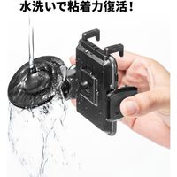 サンワサプライ スマートフォン用車載ホルダー(手帳型ケース対応・オンダッシュタイプ) CAR-HLD11BK 1個