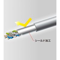 サンワサプライ カテゴリ6STP LANケーブル KB-STP6-10BL 1本（直送品）