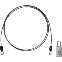 TTC ワイヤー付ダイヤル錠 PL373W シルバー 526421 1個