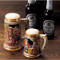 三陶 【萬古焼】ビールジョッキ 男と女 6.5インチ 14301 1個（直送品）