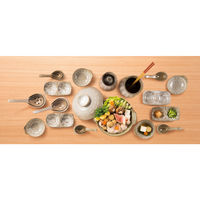 三陶 【萬古焼】銀峯花三島 ヤクミ皿(鍋小物) 20131 1個（直送品）