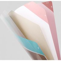 デザインフィル 5ポケットクリアホルダー<A4> ダイカットナンバー柄 黄緑 35339006 1個