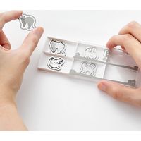 デザインフィル エッチングクリップス ネコ柄 43357006 1パック(4型×4個)