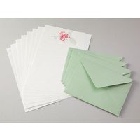 デザインフィル レターセット 活版 レース柄 赤 86460006 1セット