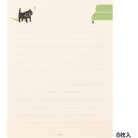 デザインフィル レターセット えがお ねこ柄 91802542 1組