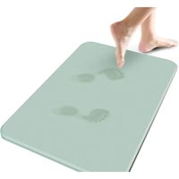 トレードワン パステルカラー珪藻土バスマット L パステルリーフ 1枚 70129