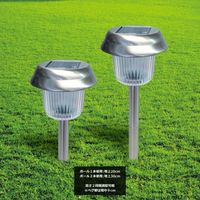 トレードワン ステンレスソーラーガーデンライト グレース 1セット(1本×4) 10387（直送品）
