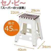 【踏み台】 トレードワン ホワイトセノ・ビースーパーのっぽ君 45cm 10163 1台