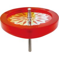 池田工業社 日本こままわし協会認定こま ヒバリ レッド 3230030 1個