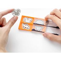 デザインフィル エッチングクリップス 小動物柄 4型×4個 43362006 1セット(2箱)