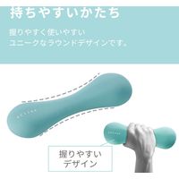 ダンベル スリムタイプ 1.0ｋｇ 筋トレ 1個入り 持ちやすい ライトブルー エクリアスポーツ HCF-DBS10BUL エレコム 1個