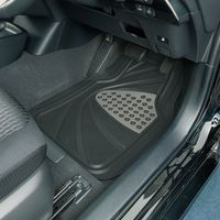 ボンフォーム デザインラバーマット カーマット 前席用 6449-01SI 1個