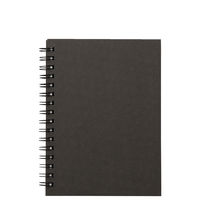 無印良品 ダブルリングノート 無地 A6 ダークグレー 80枚 1箱（10冊入） 良品計画