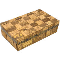 松本 ハイブリッド竹皮編BOX蓋セット TXH-7H 200セット（直送品）