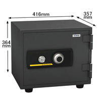 エーコー ダイヤル式耐火金庫 21.6L （30分耐火） 幅416×奥行357×高さ364mm ガーゴイルグレー BES-9 1台 シリンダー A4対応