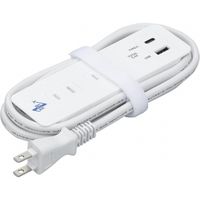 海外でも日本でも使える急速充電タップ 4AC+1USB+1TypeC 3.4A 1m VFC34A4AC1C ヤザワコーポレーション（直送品）