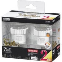 調光対応光漏れタイプ ハロゲン形LED電球 75W形 E11 中角 電球色 2個セット LDR7LME11DH2P ヤザワコーポレーション（直送品）