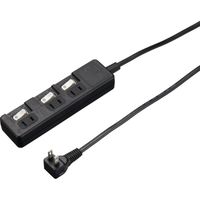 ヤザワコーポレーション 雷ガード付3個口節電タップ3mブラック/H8KS3 H8KS333BK 1個
