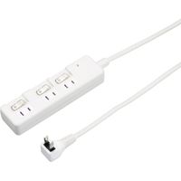 ヤザワコーポレーション 雷ガード付3個口節電タップ3mホワイト H8KS333WH 1個