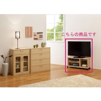 白井産業 フルニコ シンプルテレビ台 幅797×奥行294×高さ394mm ナチュラル FUL-4080TVNA 1台
