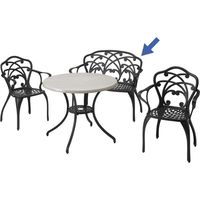 タカショー リーズラブチェアー ブラック GSTY-58BBK（直送品）