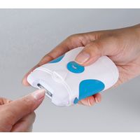 ファミリー・ライフ LEDライト付き電動爪削り ブルー 03725（直送品）