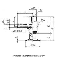 コンバム 継手付固定式金具付パッド PAYK-15A-N 1セット（3個）（直送品）