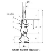 コンバム 継手付固定式金具付パッド PBTK-15A-F 1セット（2個）（直送品）