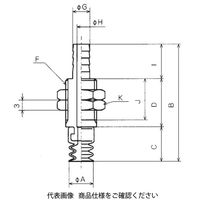 コンバム 継手付固定式金具付パッド PCTK-5-S 1セット（2個）（直送品）