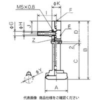 コンバム 継手付固定式金具付パッド PRYK-15-30-N 1セット（2個）（直送品）