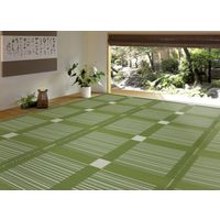 萩原 PP柄上敷 ガナッシュ 58間 1帖 幅880×奥行1760mm グリーン 15242600 1枚（直送品）