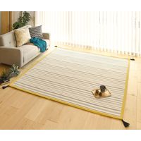 萩原 インド綿ボンディングラグ セポ 約幅900×奥行1850mm ブラック 270066839 1枚（直送品）