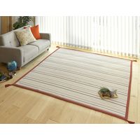 萩原 インド綿ボンディングラグ セポ 約幅900×奥行1850mm レッド 270066831 1枚（直送品）